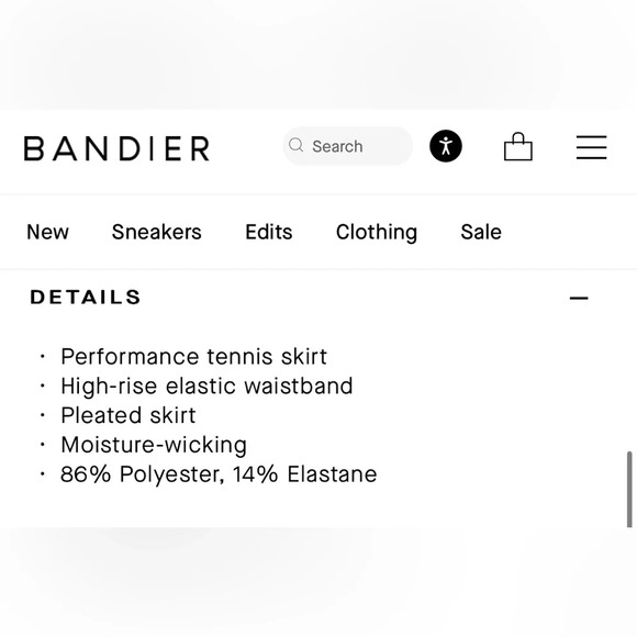 Varley Melody Skirt in Microchip - Mini Pleated Tennis Skort in Medium - Picture 9 of 14